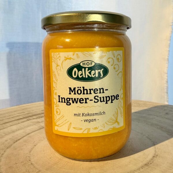 Hof Oelkers - Möhren-Ingwer-Suppe mit Kokosmilch, vegan