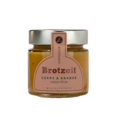 Lucullus "Brotzeit" Indian Style-Curry & Ananas, Brotaufstrich