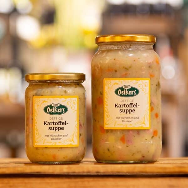 Hof Oelkers - Deftige Kartoffelsuppe mit Würstchen & Kasseler